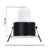 Точечный встраиваемый светильник Arte Lamp HELM MINI A2859PL-1WH