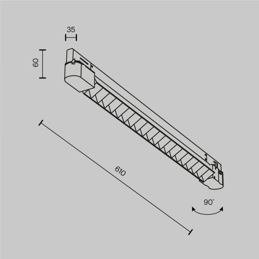 Трековый светильник Technical TR195-3-20W4K-M-W(N)