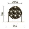 Настольный светильник Maytoni MOD387TL-L8CH3K