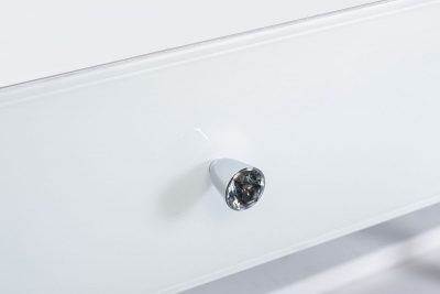 KFG103 Консоль 2 ящика белая/хром  120*42*79см