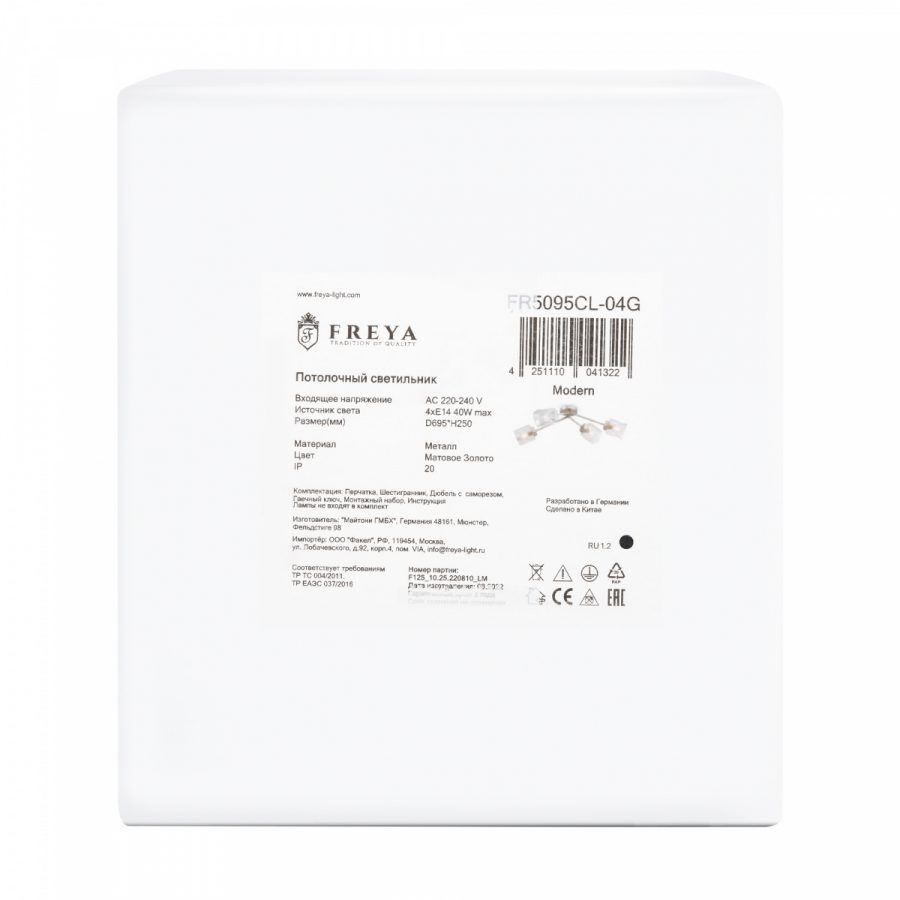Люстра Freya FR5095CL-04G