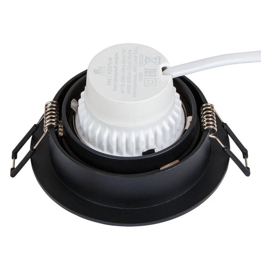 Точечный встраиваемый светильник Arte Lamp IMAI A2464PL-1BK