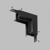 Соединитель для шинопровода Denkirs SMART HIDE TR2118-BK