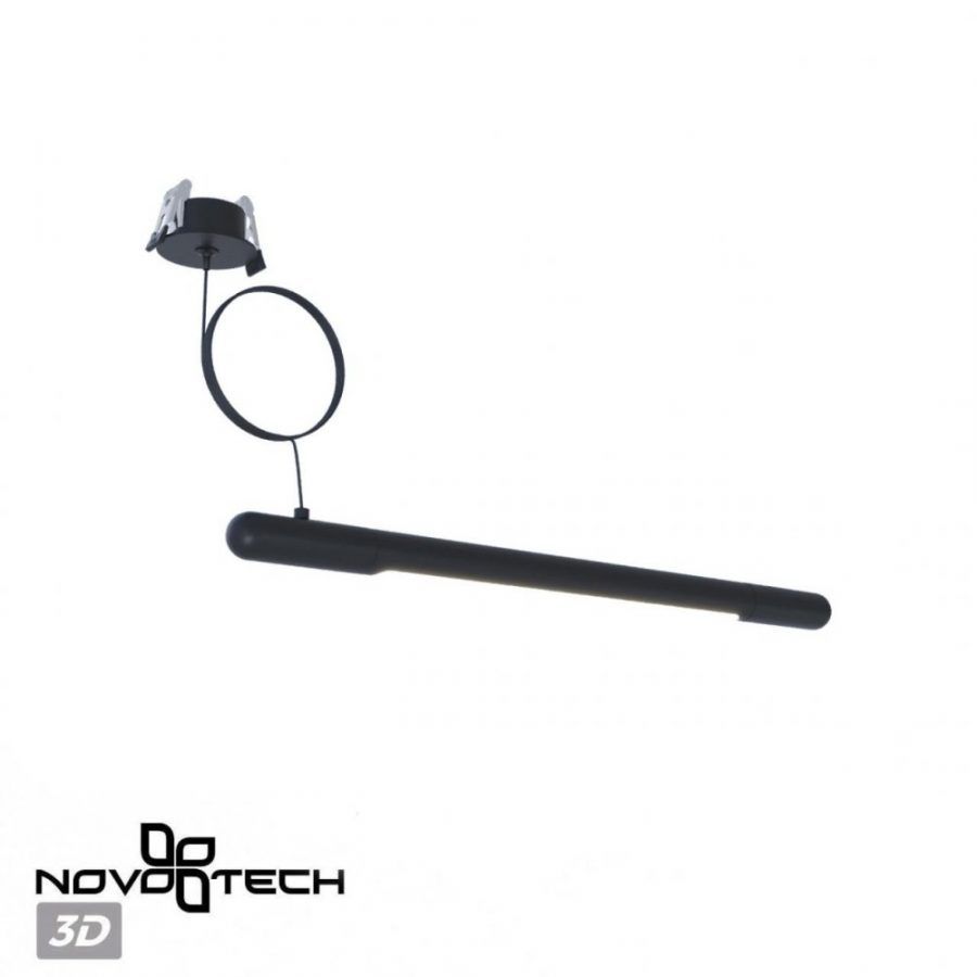 База встраиваемая для ввода питания с заглушкой и проводом-подвесом Novotech Glat 359384