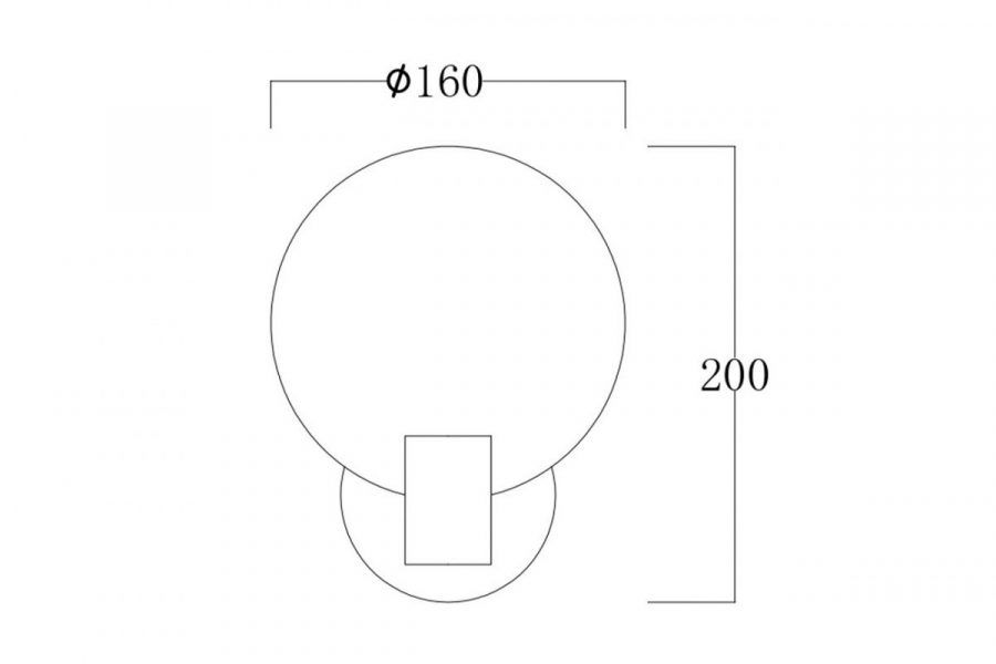 162FL- 61500 Бра Рондо (Rondo) металл золото d16см