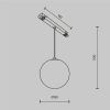 Трековый подвесной светильник Technical TR039-4-5W3K-WW-DS