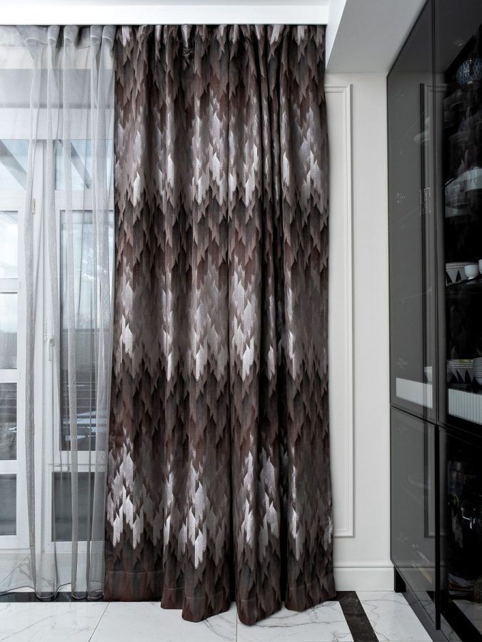 121GD-ROMA-TUL SER/1 Тюль ROMA  серый  275*320см