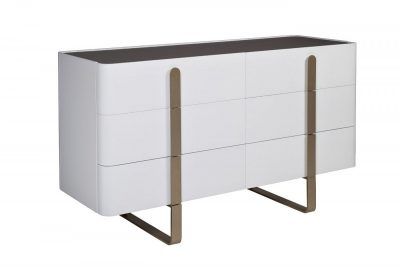 77IP-20861 Комод светлый с металл. каркасом 140*50*85см