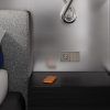 Накладка для розетки с заземлением и защитными шторками, с USB A+C, S70 (капучино)