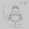 Встраиваемый светильник Technical DL116-10W-3K-B