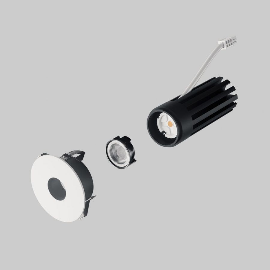Светильник светодиодный встраиваемый 7W Spira Slim Lightstar 074336