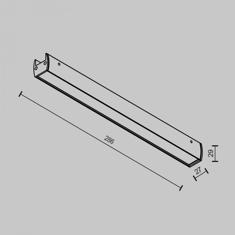Трековый светильник Technical TR161-1-16W3K-B