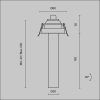 Встраиваемый светильник Technical C140RS-L200-7W4K-B