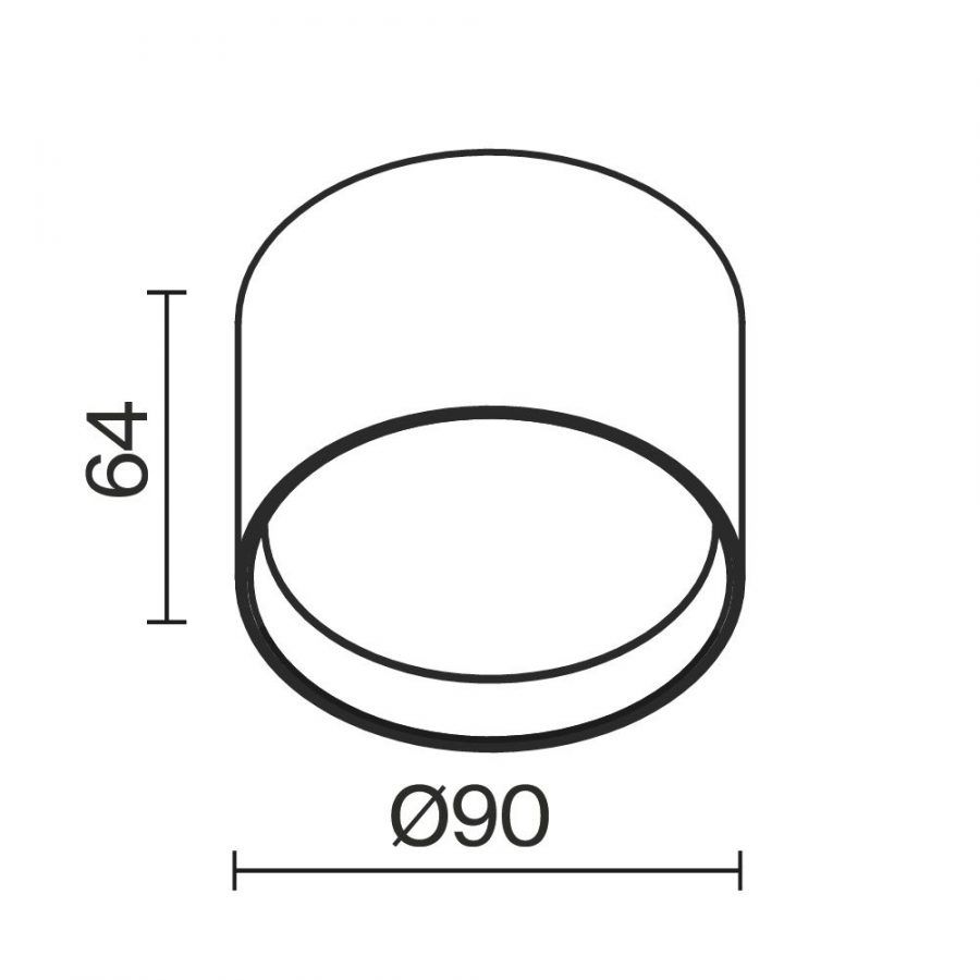 Потолочный светильник Technical C127CL-L7W4K-W