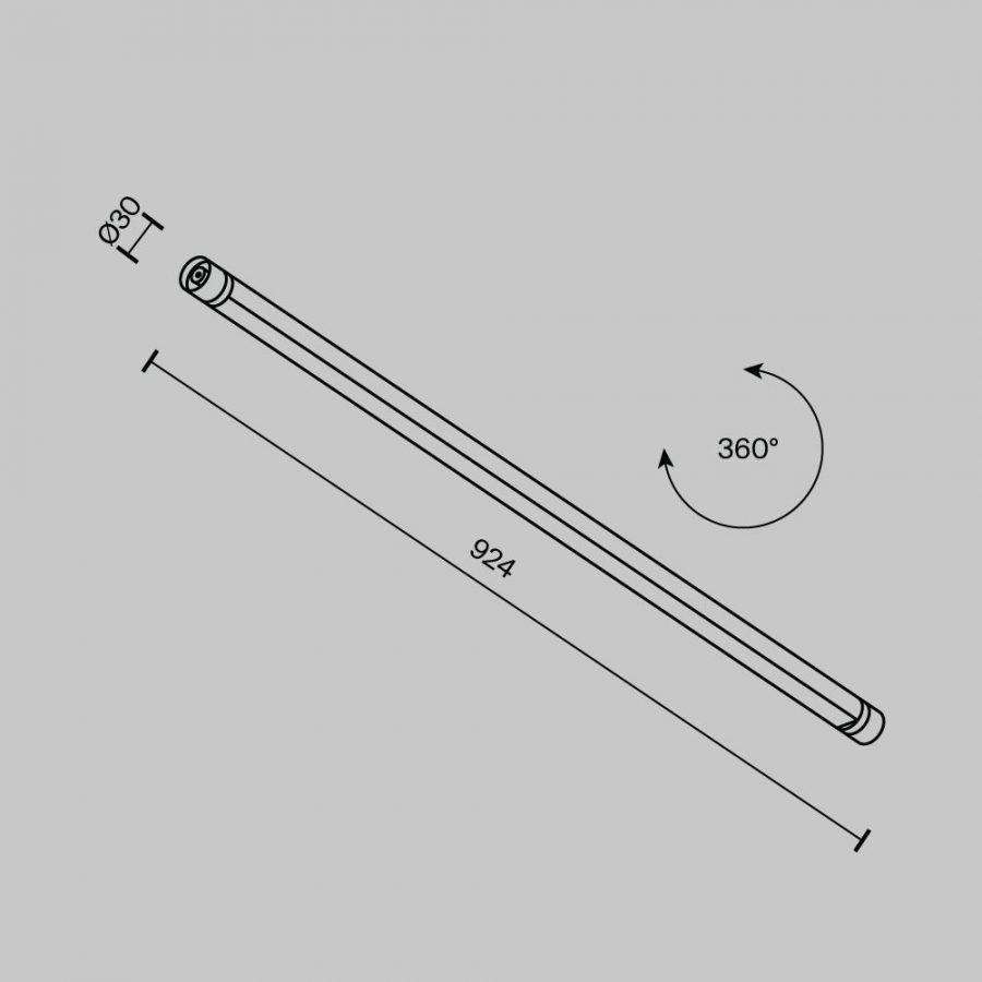 Светильник Technical C147CL-L900-24W3K-B