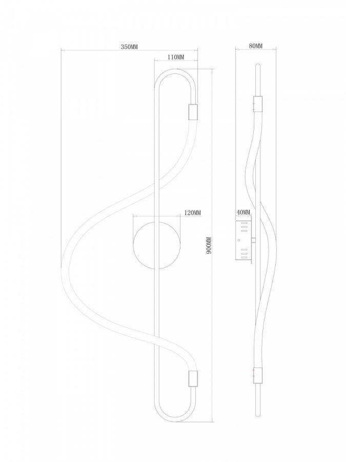 Настенный светильник (бра) Freya FR6059WL-L28BS