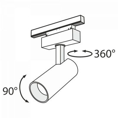 Трековый светильник Technical TR019-2-15W3K-B