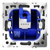 Розетка компьютерная встраиваемая VOLTUM S70 RJ45 кат.6, (черный матовый)