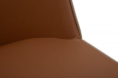 163YH-06995 Стул обеденный экокожа терракота/бежевый 55*45*82см