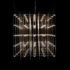 Люстра Cosmic Glass ячейка 20*20 см L120*75*60 хром