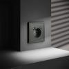 Розетка встраиваемая VOLTUM S70 с заземлением и защитными шторками, 16А, с USB, A+A, (титан)
