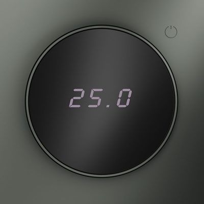 Терморегулятор электронный VOLTUM S70 с индикацией и датчиком, для теплого пола, (титан)