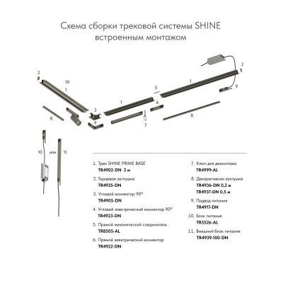 Шинопровод Denkirs SHINE PRIME HIDE TR4902-DN