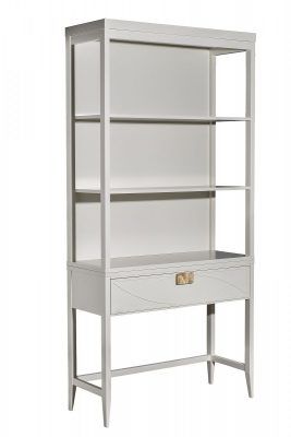 151SV-000022 Шкаф-витрина открытый широкий с консолью с 1-м ящиком