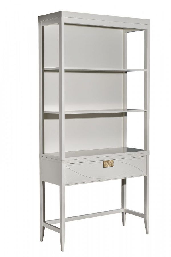 151SV-000022 Шкаф-витрина открытый широкий с консолью с 1-м ящиком