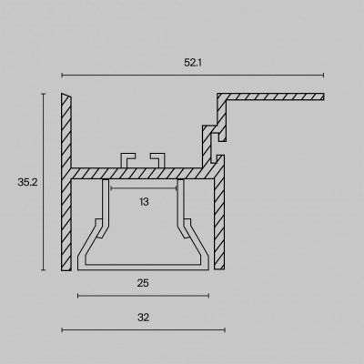 Профиль Led Strip ALM012S-2M