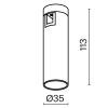 Трековый светильник Technical TR143-1-5W4K-W-BS