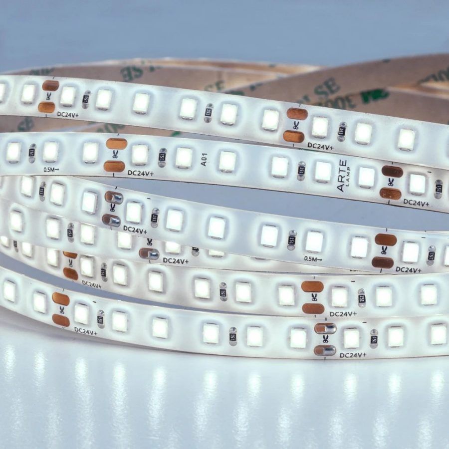 Светодиодная лента 24V 9,6W/m 6000К 5м Arte Lamp AQUA TAPE A2412008-06-6K