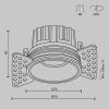 Встраиваемый светильник Technical DL058-12W2.7K-TRS-W
