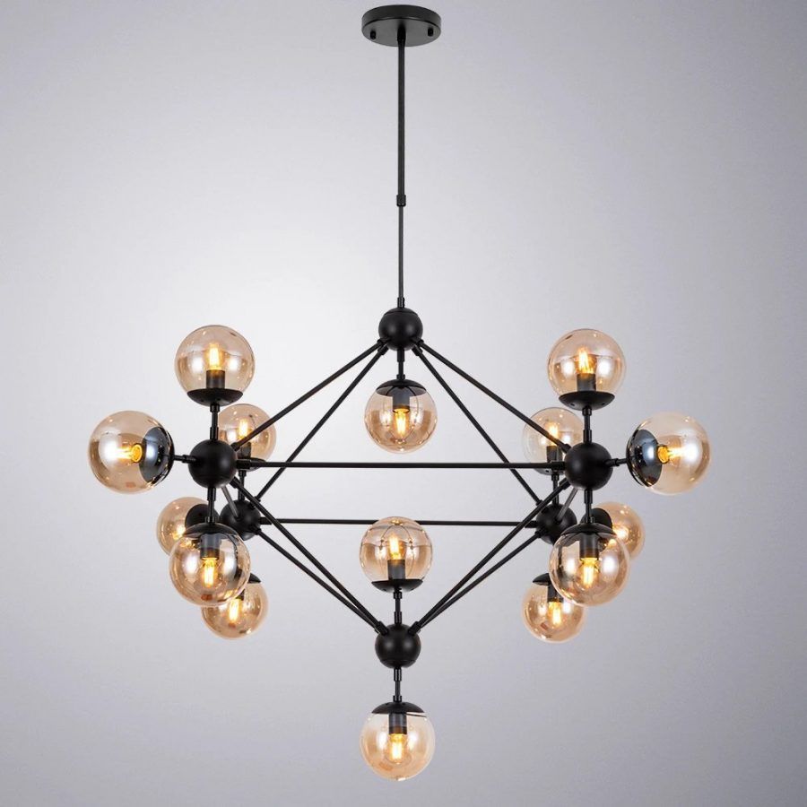 Люстра на штанге Arte Lamp BOLLA A1664SP-15BK
