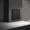 Выключатель встраиваемый VOLTUM S70 для жалюзи 10А, (черный матовый)