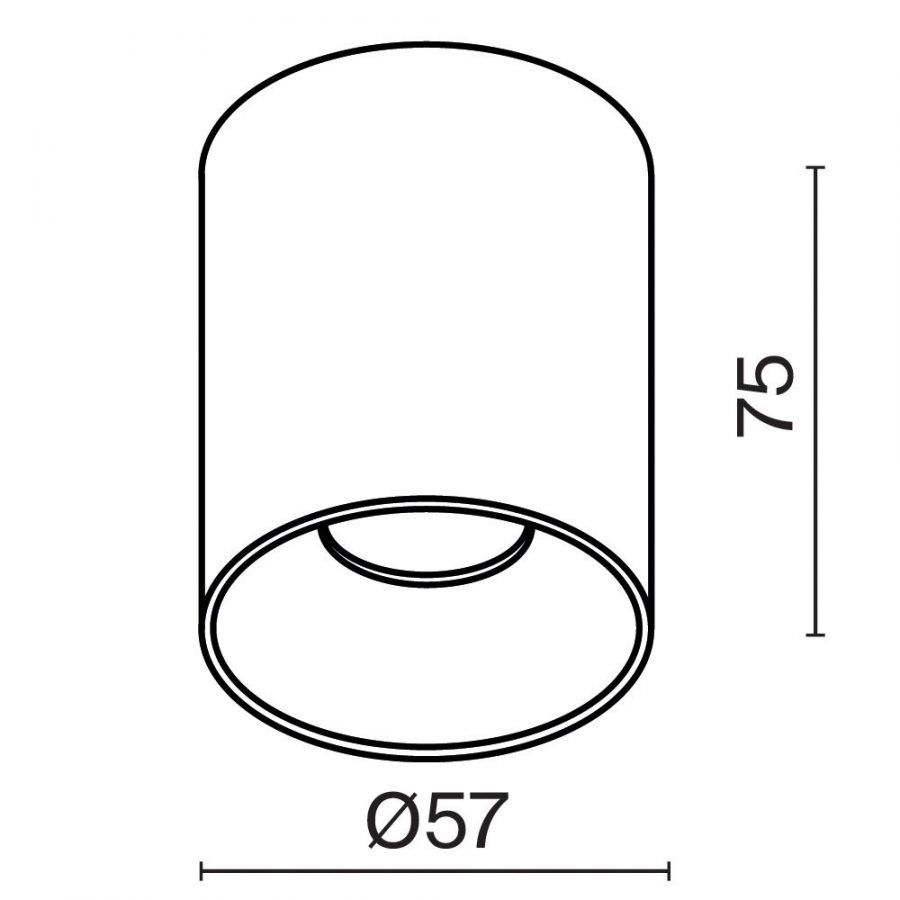 Потолочный светильник Technical C064CL-8W4K-RD-WB