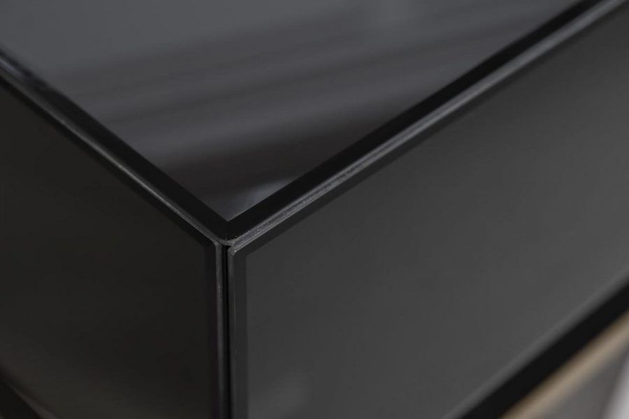 KFG058 Консоль черная 2 ящика  120*42*77см