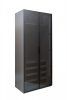 GD-10012/1-6-2 Шкаф Alto двухд c выдвиж ящик, цвет серый Кобальт, двер стекло(тонир) 100*57*230.5см