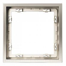 Рамка металлическая на 1 пост, S70 Metal (никель)