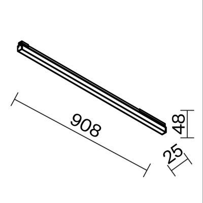 Уличный трековый светильник Outdoor O-TR02-1-S-30WB3K