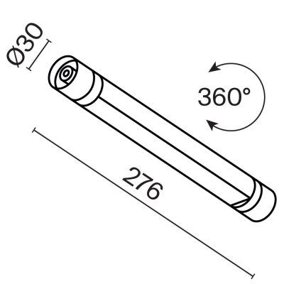 Светильник Technical C147CL-L300-6W3K-B