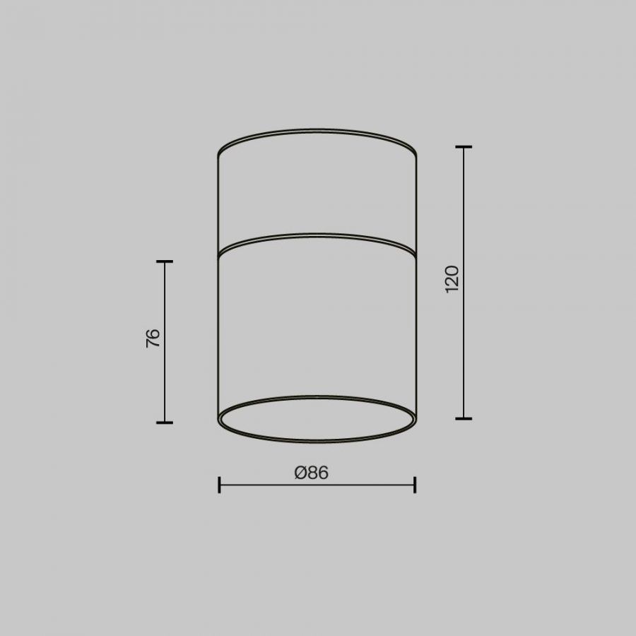 Потолочный светильник Technical C094CL-GX53-BS