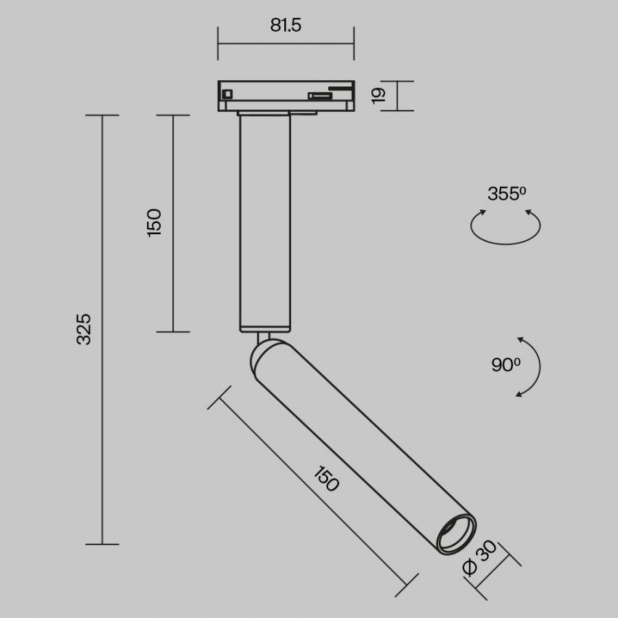Трековый светильник Technical TR142-1-6W4K-W