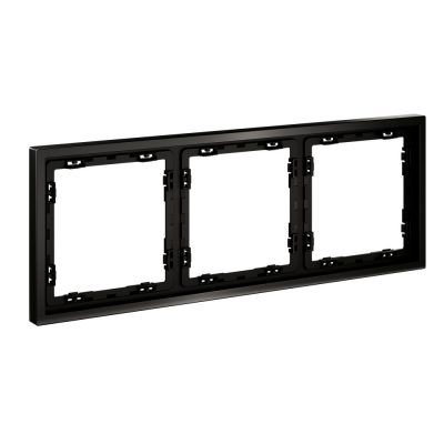 Рамка металлическая на 3 поста, S70 Metal (антрацит)