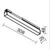Уличный трековый светильник Outdoor O-TR02-1-S-12WB3K