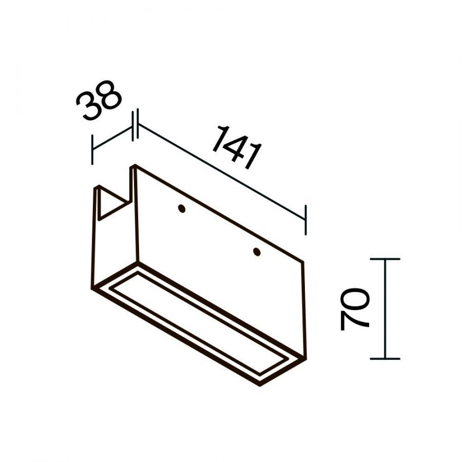 Уличный трековый светильник Outdoor O-TR01-2-S-10WB3K