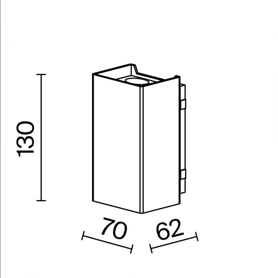 Уличный настенный светильник Outdoor O505WL-L3B3K