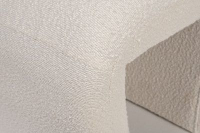 GY-08717 Банкетка букле белый d54*40,5*45,5см