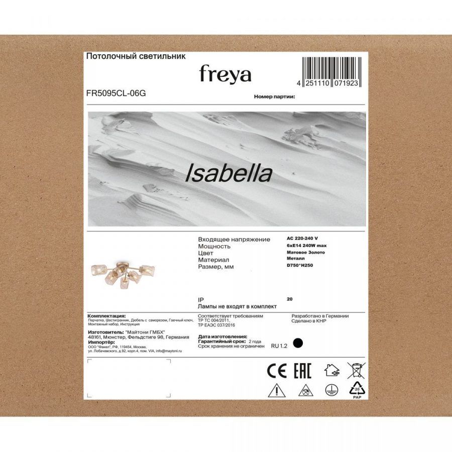 Потолочный светильник Freya FR5095CL-06G