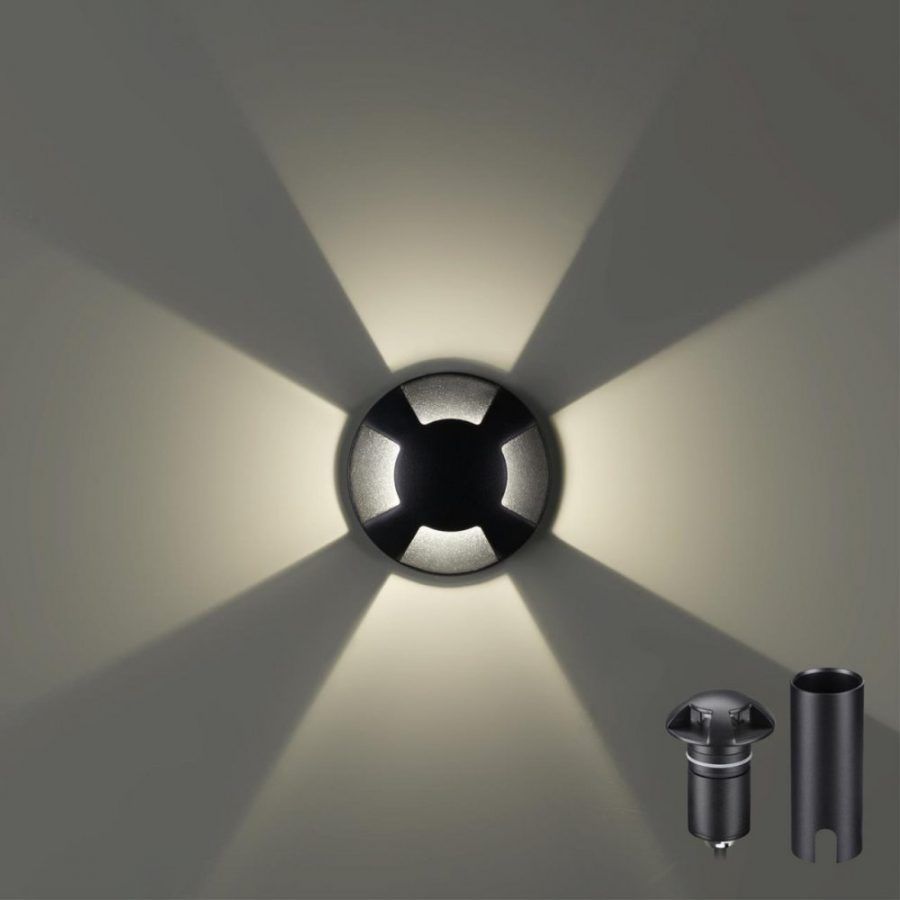Встраиваемый грунтовый светильник Odeon Light Wald 6662/3GL